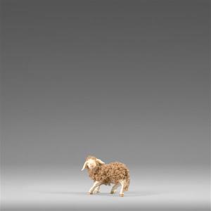 Lamm links mit Wolle braun