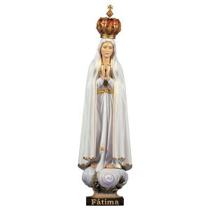 Madonna Fátima der Pilger mit Krone Lindenholz geschnitzt