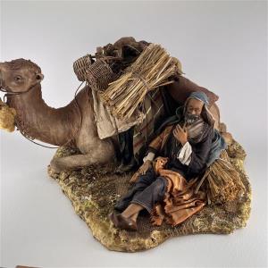 Kamel mit schlafenden Hirte für 18 cm Figuren