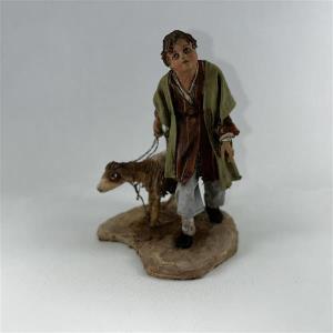 Jugendlicher mit Schaf für 18 cm Figuren