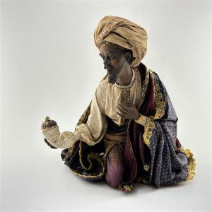 König Mohr kniend für 30 cm Figuren