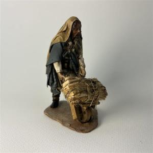 Hirte mit Karren für 10 cm Figuren