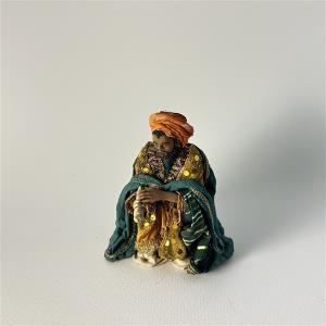 Dunkler König kniend für 13 cm Figuren