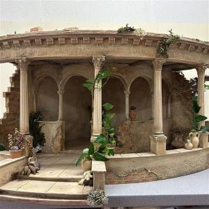 Eck-Krippenstall Orientalisch Unikat