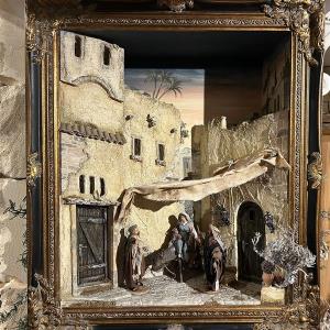 Orient. Bilderkrippe  für13 cm Figuren Unikat (ohne Figuren)