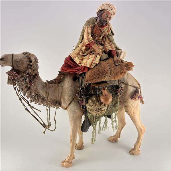 Händler auf Kamel für 18 cm Figuren - Ton (Terracotta) und Stoff 