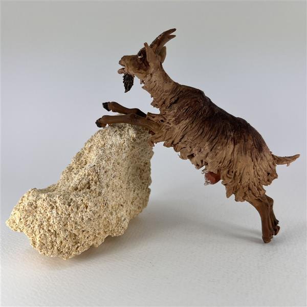 Ziege springend für 18cm Figuren (ohne Deko) - Ton (Terracotta) und Stoff 