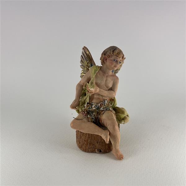 Putte sitzend für 30 cm Figuren (ohne Deko) - Ton (Terracotta) und Stoff 