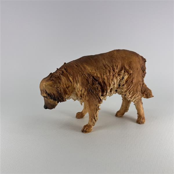 Hund stehend für 30 cm Figuren - Ton (Terracotta) und Stoff 