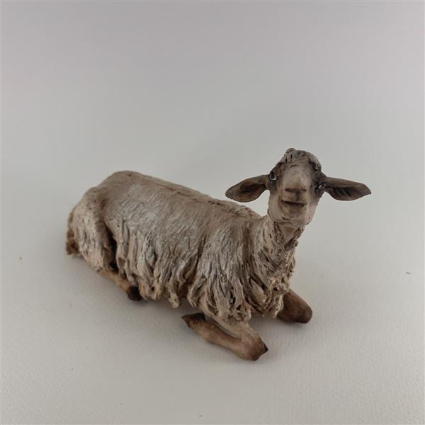 Schaf liegend für 30cm Figuren - Ton (Terracotta) und Stoff 