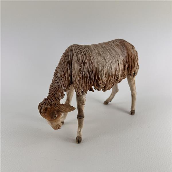 Schaf grasend für 30cm Figuren - Ton (Terracotta) und Stoff 