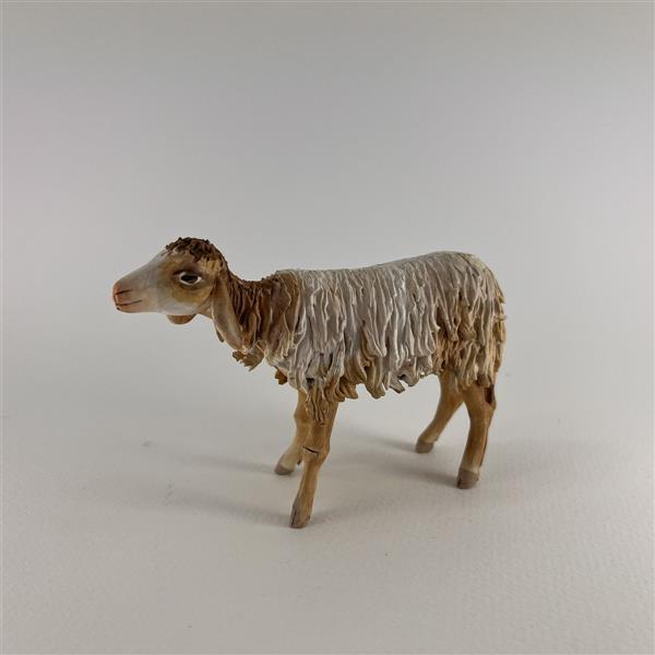 Schaf stehend für 18 cm Figuren - Ton (Terracotta) und Stoff 