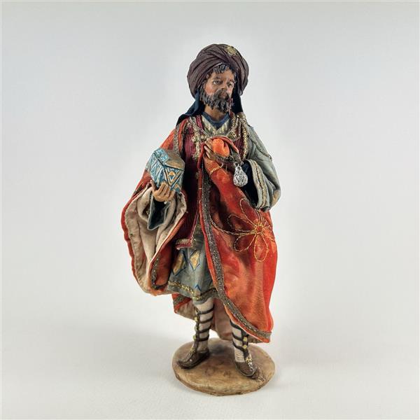 König stehend für 18 cm Figuren - Ton (Terracotta) und Stoff 