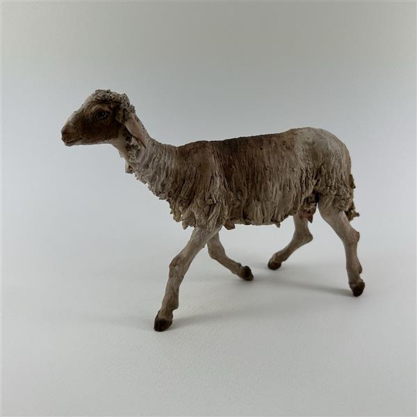 Schaf laufend für 30 cm Figuren - Ton (Terracotta) und Stoff 