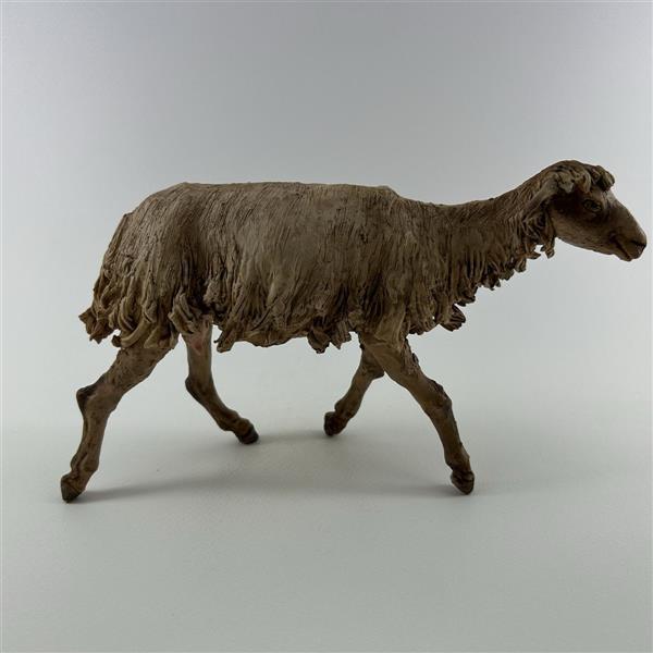 Schaf laufend für 30 cm Figuren - Ton (Terracotta) und Stoff 