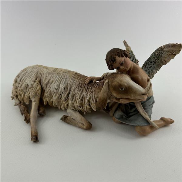 Schaf liegend mit Putte für 30 cm Figuren - Bild 1