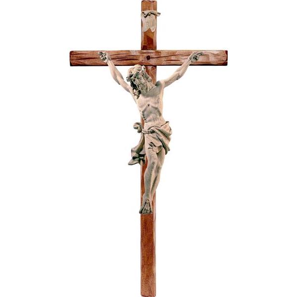 Alpenchristus Eiche mit geradem Kreuz - natur