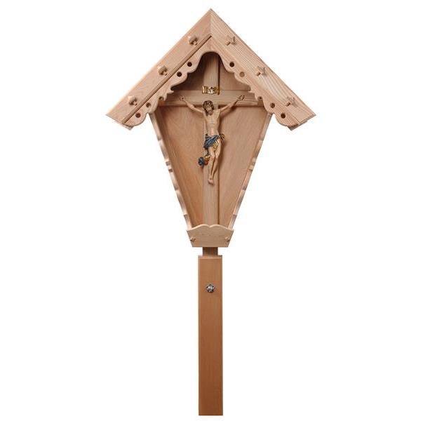 Feldkreuz mit Christus Benedikt - Lasiert