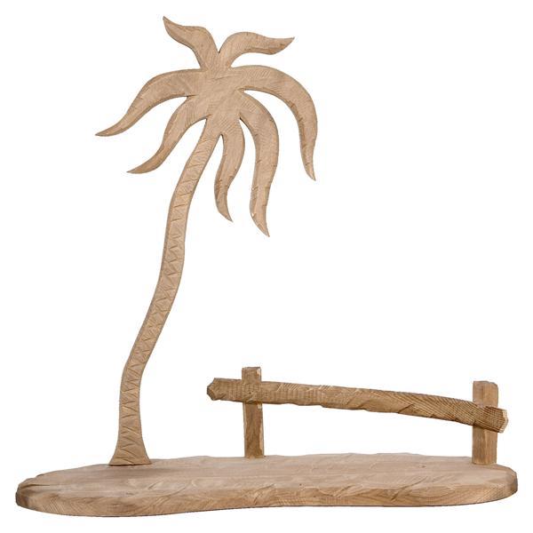 Bodenplatte mit Palme für Flucht nach Ägypten - gebeizt