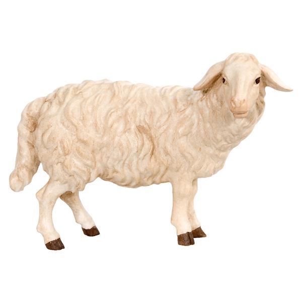 Schaf stehend rechtsschauend - Lasiert blau