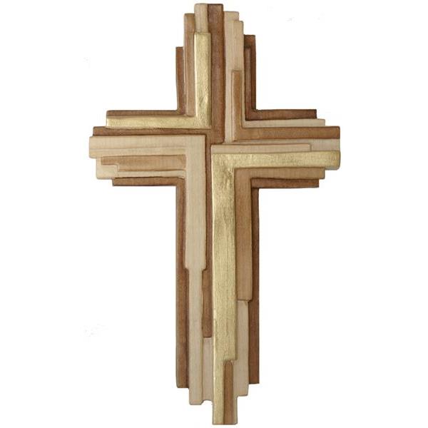 Kreuz modern - Lasiert