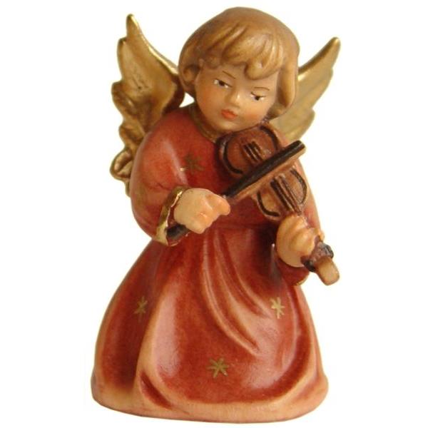 Weihnachtsengel mit Geige - Lasiert