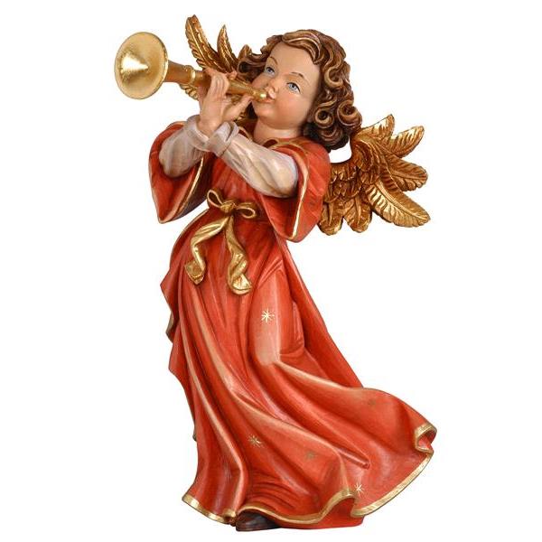 Engel Giotto mit Trompete - Lasiert
