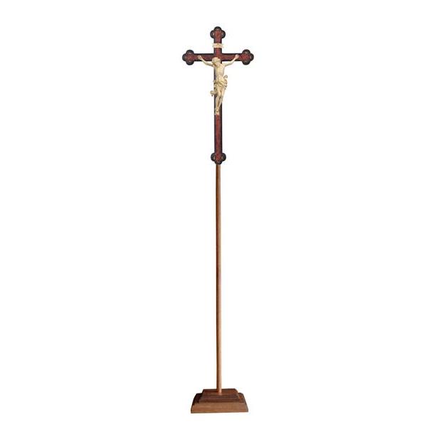Prozessionskreuz Leonardo Balk.antik alt Barock - gewachst mit Goldrand