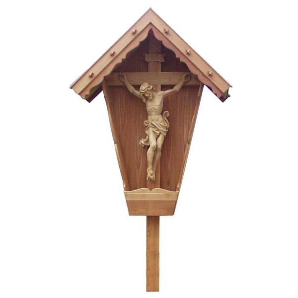 Christus Leonardo auf Feldkreuz-Lärche wetterfest - natur