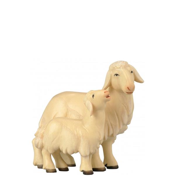 Schaf mit Lamm - Lasiert