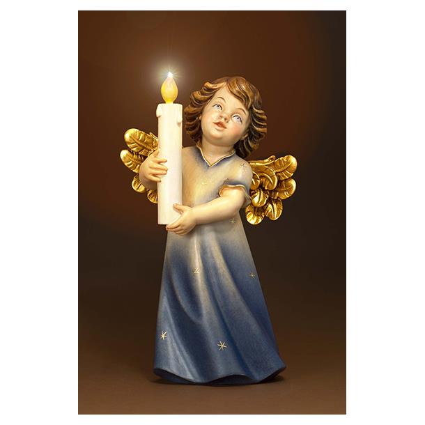Mary Engel mit Kerze und Beleuchtung - Lasiert