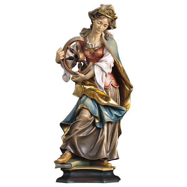 Hl. Katharina von Alexandria mit Rad - Lasiert
