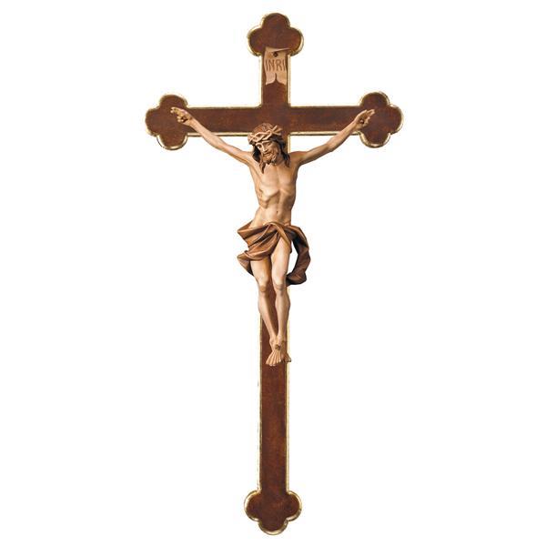 Kruzifix Nazarener Barockbalken - mehrfach gebeizt