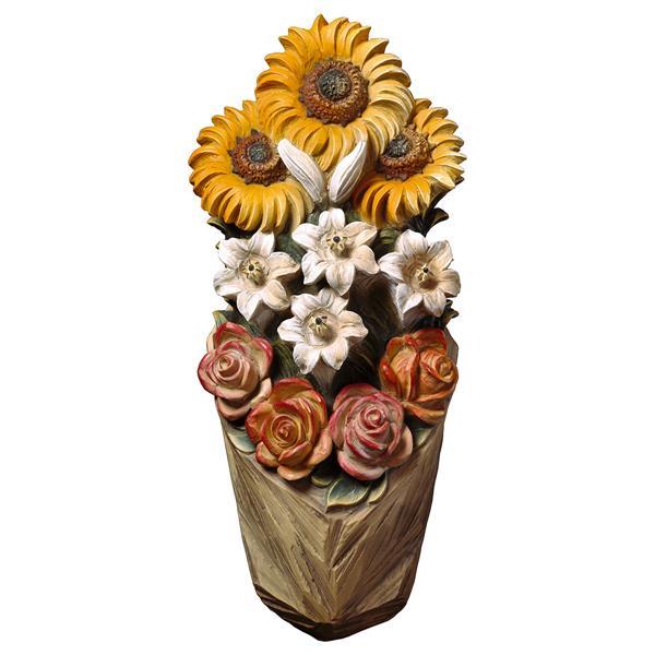 Relief Sonnenblumen - Lasiert