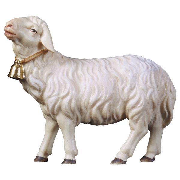 UL Schaf geradeaus schauend mit Glocke - Lasiert