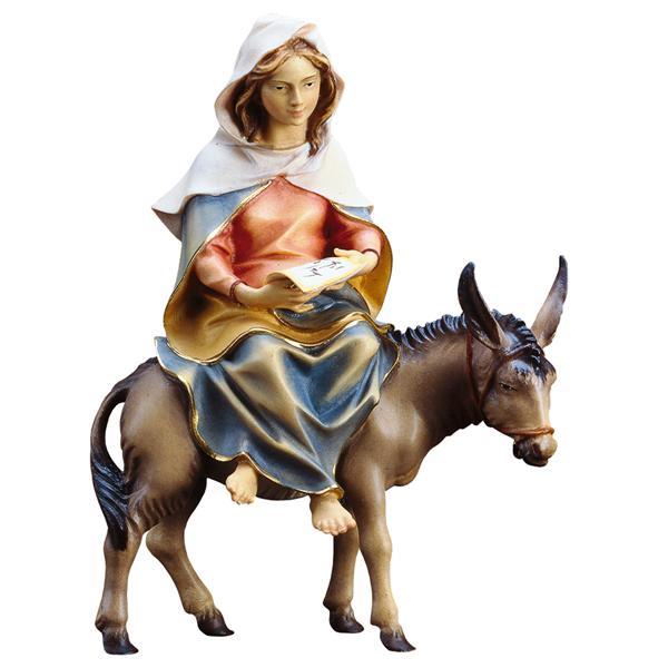 UK Hl. Maria auf Esel mit Pergament - Lasiert
