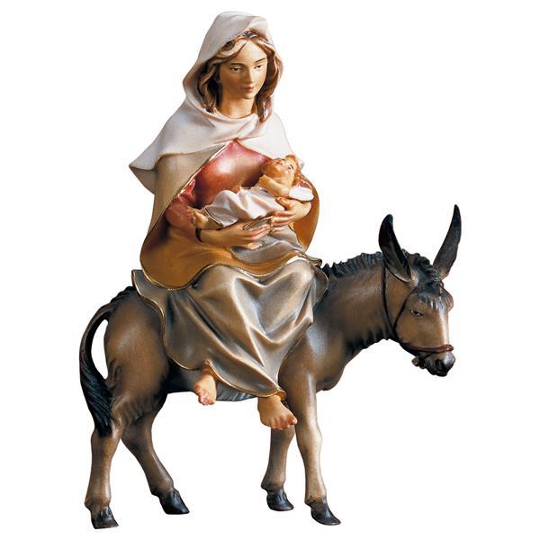 UK Hl. Maria auf Esel mit Jesukind - Lasiert