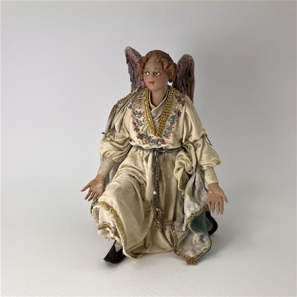 Engel kniend für 18 cm Figuren - Ton (Terracotta) und Stoff 