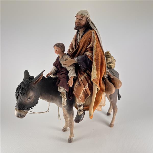 Hirt mit Kind auf Esel für 18 cm Figuren - Bild 1