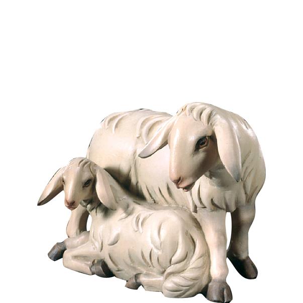 Schaf mit Lamm 2000 - Lasiert