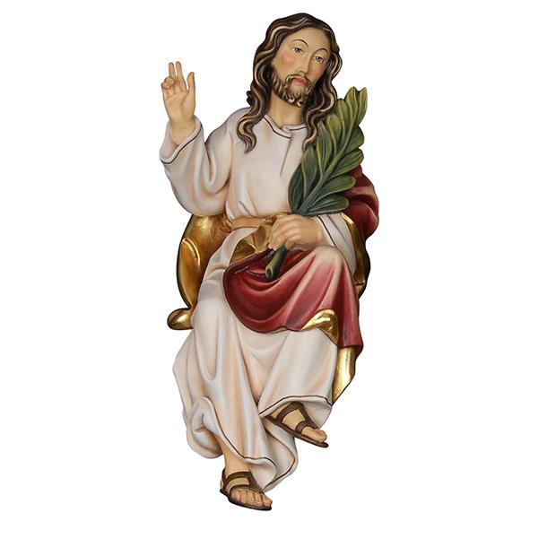 Jesus mit Palmzweig ohne Esel - Lasiert
